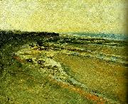 Carl Fredrik Hill strand vid luc-sur-mer oil painting artist